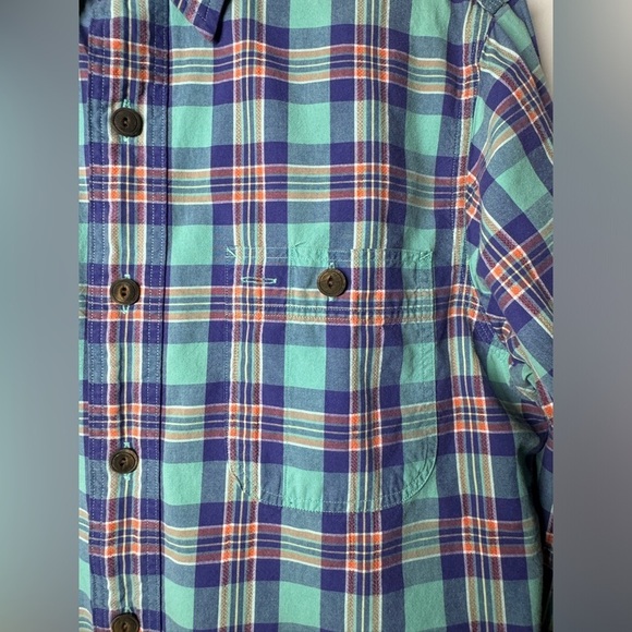 Polo by Ralph Lauren Plaid Collared Button Front Chest Pocket Dress Shirt Small - Picture 6 of 13